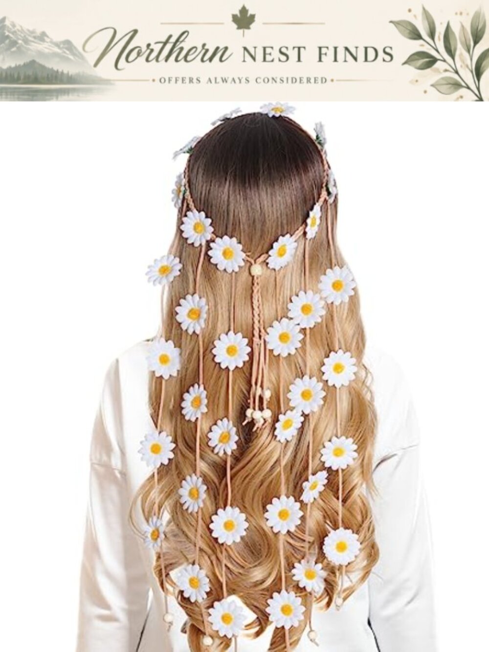 Handmade Sunflower Flower Crown Bohemian Headband Hair Accessory